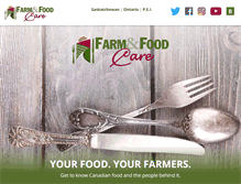 Tablet Screenshot of farmfoodcare.org